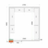 Kit Rayonnage pour Chambre Froide 2700x3000 TEFCOLD - Stockage optimisé et grande durabilité.