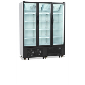 Armoire Réfrigérée à Boissons 3 Portes Vitrées - 825 L TEFCOLD FS1600H: Säilytä juomasi tehokkaasti ja tyylikkäästi.