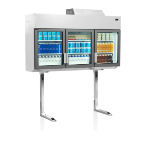 Valkoinen Supermarketin Seinälle Asennettava Pakastinkaappi - 3 Ovea - TEFCOLD elävöittää raikkautta.