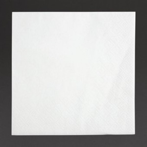 Cocktail Napkins 2 Ply 240 mm White - Pack of 4000 Fiesta