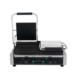Grill Panini Double - Räfflade Plattor - Dynasteel