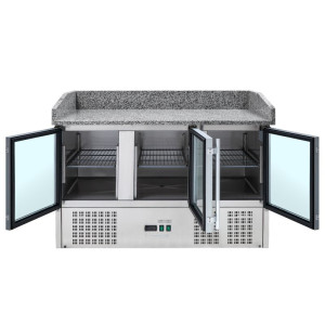 Kompakti Jääkaappipizzakaluste 600x400 - 3 Lasista Ovea - Dynasteel