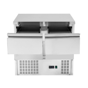 Positivt Kylbord - 4 Lådor GN 1/2 - Dynasteel