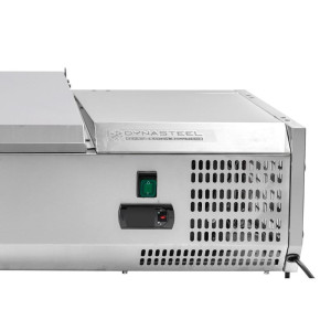 Saladette Jääkaappi Ruostumaton Teräskansi - 3 x GN 1/3 + 1 x GN 1/2 - Dynasteel