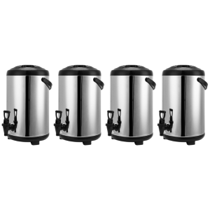 Set med 4 termosdryckesdispensrar - 9 liter | DynasteelProfessionella termosdryckesdispensrar - 9L | D
