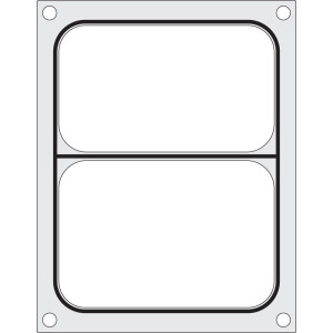 Tätningsskiva för manuell förslutningsmaskin - 2 fack - Hendi