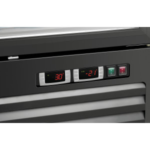 Jääkaappi Positiivinen ja Negatiivinen - 2 Lasiovea - 820 L - Bartscher