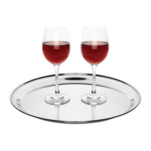 Plateau De Service Rond En Inox Ø 355Mm - Olympia - Fourniresto