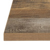 Square Table Top with Aged Wood Effect - L 700mm - Bolero