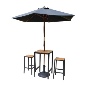 Baarituolit terästä ja akaasiapuuta - 2 kpl - Bolero - Fourniresto