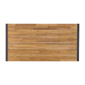 Rektangulärt industriellt bord i stål och akacia 180 cm - Bolero - Fourniresto