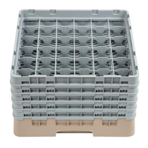 Lasikaappi 36 osastolla Camrack beige - L 500 x S 500 mm - Cambro