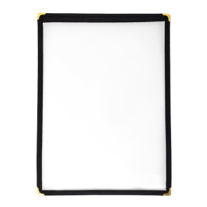 Suojakansi Amerikkalainen tyyli A4 kahdella näkymällä musta - Olympia - Fourniresto