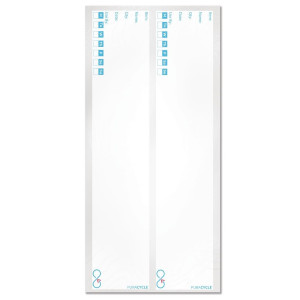 Jäljitettävyystarrat uudelleenkäytettäville pulloille - 25 kappaleen erä - FourniResto