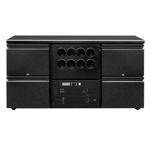 Takana oleva baarikaappi sarja U 4 laatikkoa ja viinijäähdytin 8 pullolle - 380L - Polar