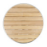 Table à plateau pliable bois Ø 60 cm - Bolero - Fourniresto