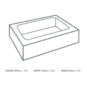 Komposterbara Vegware-förpackningar med fönster - Förpackning med 25 stycken