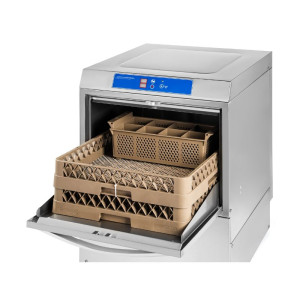 Professionell diskmaskin med vätskedoserare och rengöringsmedel - 50x50 cm Dynasteel