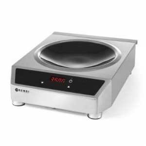 Wok med induktion i rostfritt stål - HENDI