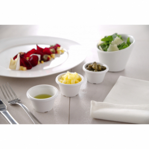 Sluttande bricka i melamin - 110 x 110 mm