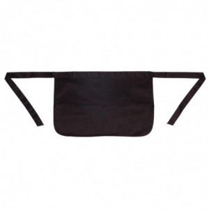 Förkläde Bartender Svart Med Fickor - One Size - Whites Chefs Clothing - Fourniresto