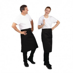 Tarjoilijan musta standardiessu 1000 x 700 mm - Whites Chefs Clothing - Fourniresto