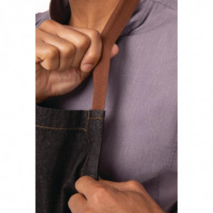 Esiliina Bavette Musta Urban Memphis 890 x 1005 mm - Chef Works - Fourniresto