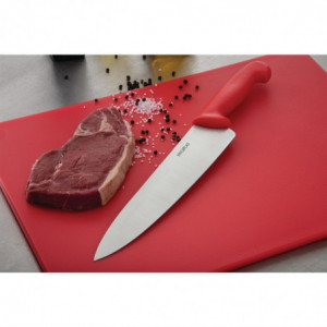Kockkniv Röd Blad 25,5 cm - Hygiplas - Fourniresto