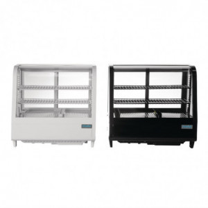 Tiskin alle sijoitettava musta 100 litran jäävitrini - Polar - Fourniresto