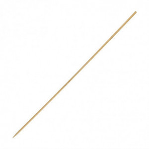 Wooden Skewer 250 mm - Pack of 200 - Fiesta Green - Fourniresto