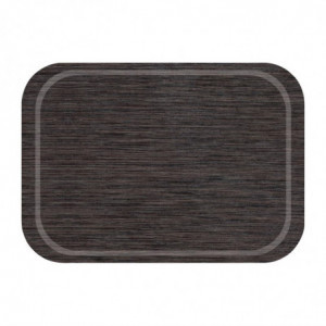 Serveringsbricka i halkfri wenge-melamin 375 x 265 mm - Roltex - Fourniresto
