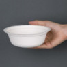Skålar av komposterbar bagasse 151mm - 50-pack - Fiesta Green - Fourniresto