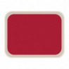 Plateau de Service en Polyester Standard 470x360mm Rouge - Roltex - Fourniresto