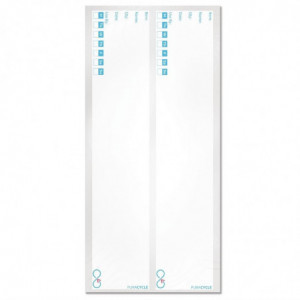 Jäljitettävyystarrat uudelleenkäytettäville pulloille - 25 kappaleen erä - FourniResto