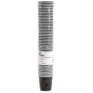 Mustekahviin sopivat mustat kertakäyttöiset kahvikupit - 120 ml - 1000 kpl - Fiesta