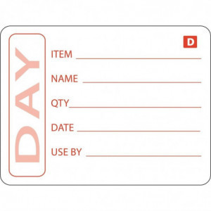 Liukenevat elintarvikeetiketit - 250 rullan pakkaus - Vogue