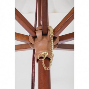 Parasoll Fyrkantig Kräm - L 2500 x D 2500mm - Bolero