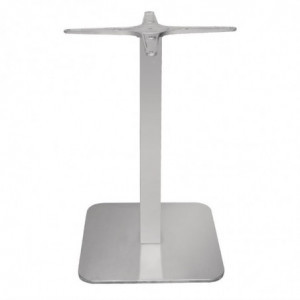 Pied De Table Carré en Inox - L 400mm - Bolero