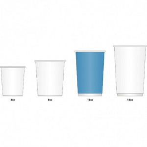 Turkoosit mukit - 340 ml - 1000 kpl - Fiesta