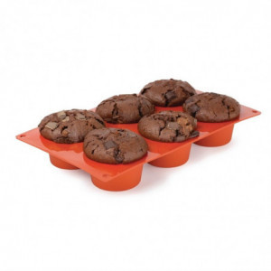 Forma 6 Muffins i Silikon Formaflex - Pavoni