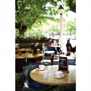 Tavelslate med mahognyfinish 320 x 270mm - Securit - Fourniresto