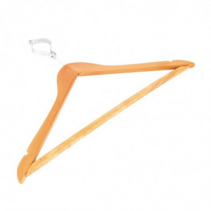 Puinen vaatetanko turvarenkaalla - 10 kappaleen erä - Bolero - Fourniresto