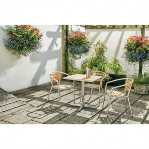 Fyrkantigt askbord 60 x 60 cm - Bolero - Fourniresto