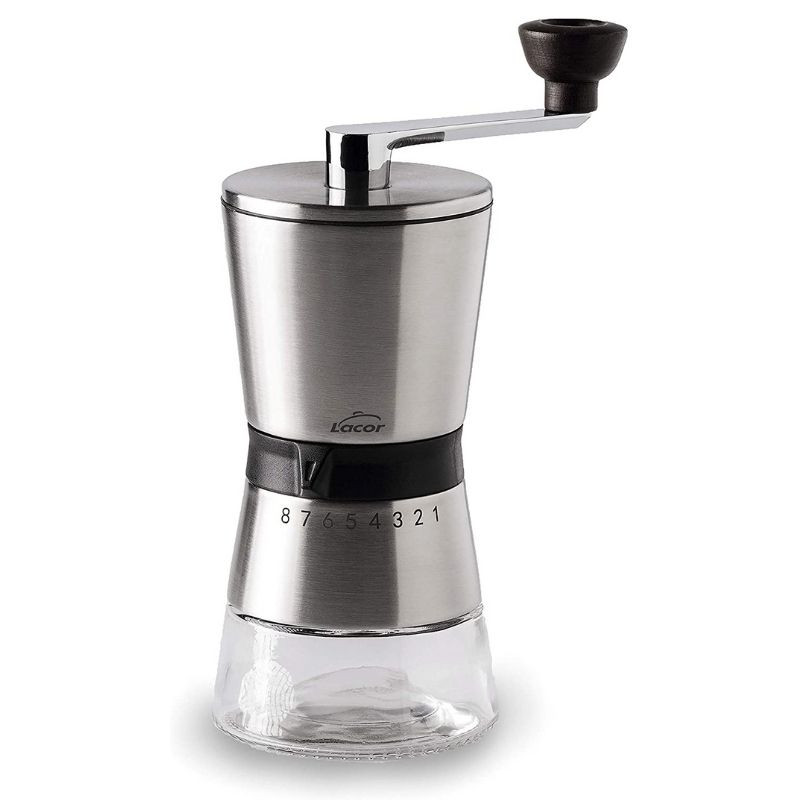 Manuell kvarn i rostfritt stål - 8 malningar - Lacor