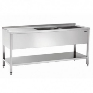 Upotettava pesutorni, valutus vasemmalla - 700 x 1800 mm