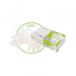 Pudrade latexhandskar - Storlek L - Paket med 100