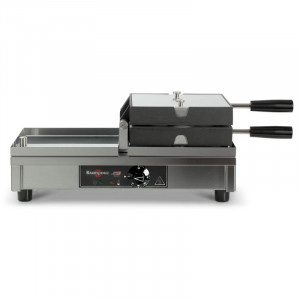 Ammattimainen vohvelirauta 180 ° avautuvalla kääntymisellä vasemmalle ja oikealle - pyöreä - Krampouz