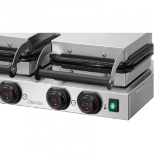 Våffeljärn Dubbel Professionell - 2 x 5 Hjärtformade Våfflor - Bartscher