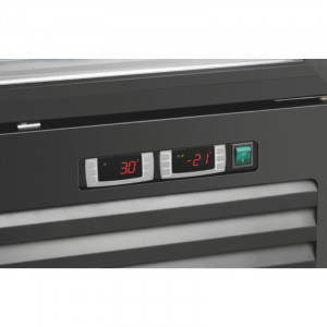 Jääkaappi Positiivinen ja Negatiivinen - 2 Lasiovea - 820 L - Bartscher