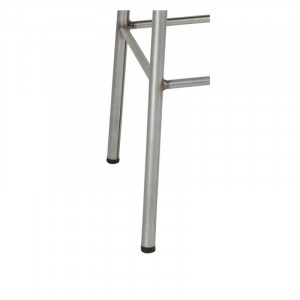 Hög pall i galvaniserat stål med trä sits - 4-pack - Bolero